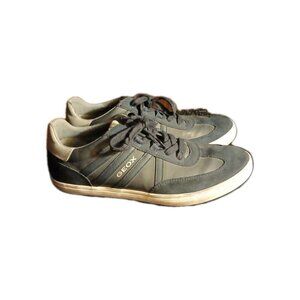 Geox Respira Shoes Men's Size 9 Navy Blue Lace Up Sneakers Comfort Casual
